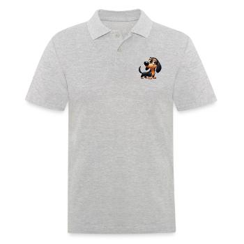 teckel 2 - Polo Homme - gris chiné - Devant - Kai (181cm)