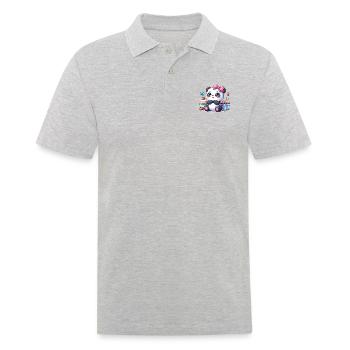 panda 7 - Polo Homme - gris chiné - Devant - Kai (181cm)