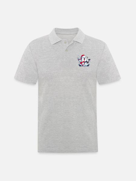 Polar Bear 6 - Men's Polo Shirt - heather grey