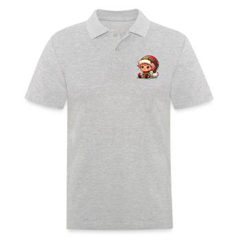 lutin 3 - Polo Homme - gris chiné - Devant - Kai (181cm)