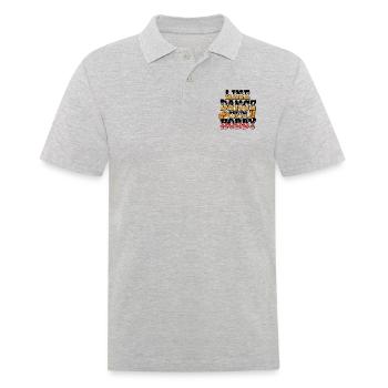 Design de danse en ligne coloré avec chapeau de cow-boy - Polo Homme - gris chiné - Devant - Kai (181cm)