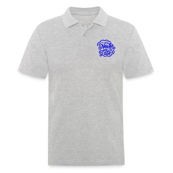 it’s never too late, motivational statement quote - Männer Poloshirt - Grau meliert - Vorne - Kai (181cm)