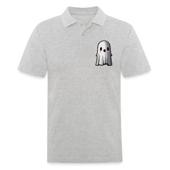 Fantôme mignon / Halloween - Polo Homme - gris chiné - Devant - Kai (181cm)