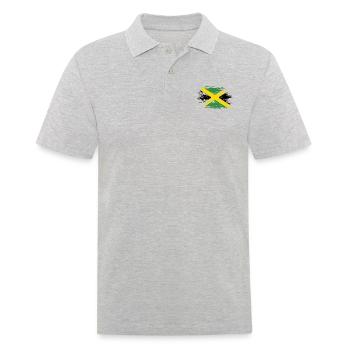 Drapeau de la Jamaïque utilisé - Polo Homme - gris chiné - Devant - Kai (181cm)