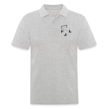 Fussball ABC - Männer Poloshirt - Grau meliert - Vorne - Kai (181cm)