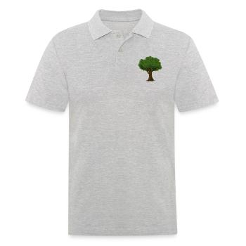 Baum / Bäume - Wald Natur Baum des Lebens - Männer Poloshirt - Grau meliert - Vorne - Kai (181cm)