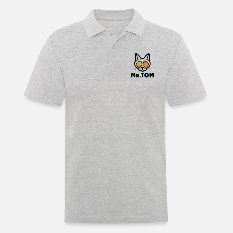 Mr Tom - Männer Poloshirt - Grau meliert