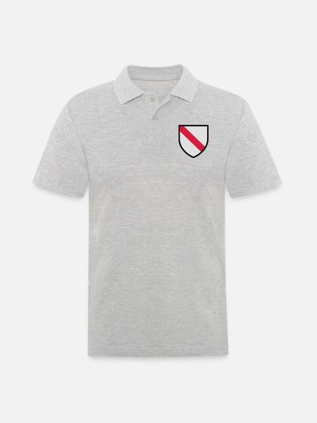 Blason Strasbourg (T) - Polo Homme - gris chiné