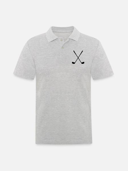 golf__f1 - Men's Polo Shirt - heather grey