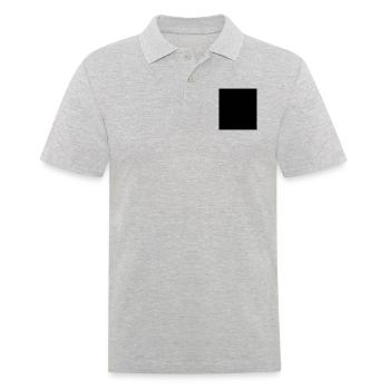 Rectangle black vector - Men's Polo Shirt - heather grey - Front - Kai (181cm)