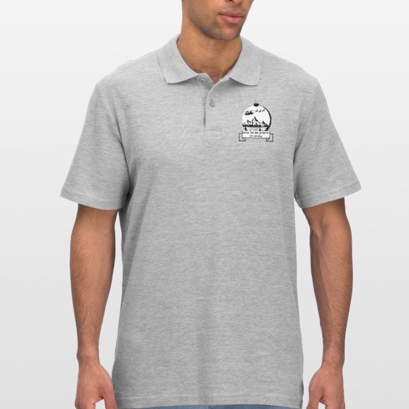 Weihnachtsmann mit Weihnachtskugel Männer Poloshirt