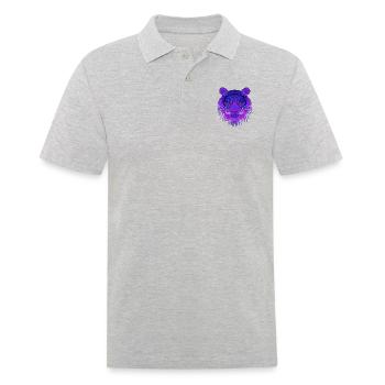 Blue-Eye-Tiger - Männer Poloshirt - Grau meliert - Vorne - Kai (181cm)