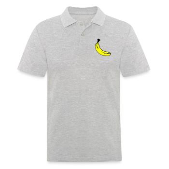 banane01 - Polo Homme - gris chiné - Devant - Kai (181cm)