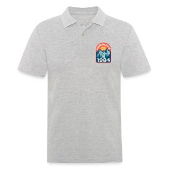 Awesome since 1984 - Männer Poloshirt - Grau meliert - Vorne - Kai (181cm)