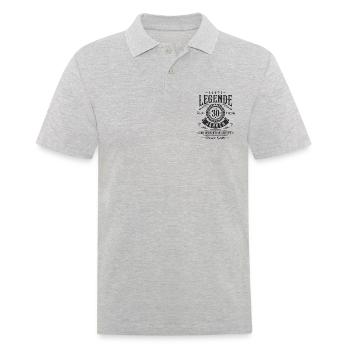 Legende seit 30 Jahren - 30 Geburtstag Geschenk - Männer Poloshirt - Grau meliert - Vorne - Kai (181cm)
