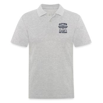 Oldtimer Baujahr 1955 - Geburtstag - Geschenk - Männer Poloshirt - Grau meliert - Vorne - Kai (181cm)