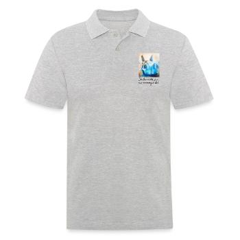 Mulli "Valentin" - Männer Poloshirt - Grau meliert - Vorne - Kai (181cm)