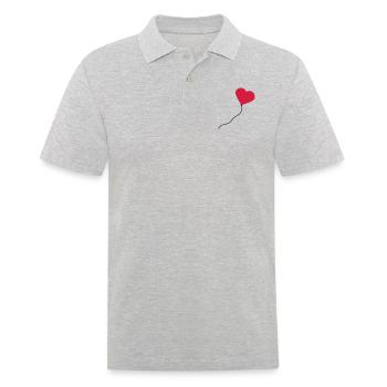 herzluftballon_2c - Polo Homme - gris chiné - Devant - Kai (181cm)