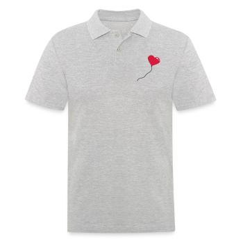 herzluftballon_3c - Polo Homme - gris chiné - Devant - Kai (181cm)