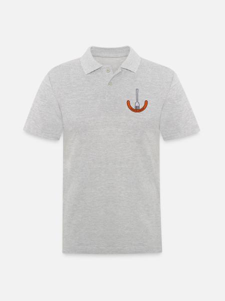 Amicale de la Merguez - Men's Polo Shirt - heather grey