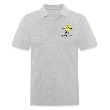 Kartoffel Monster Kartoffelmonster - Männer Poloshirt - Grau meliert - Vorne - Kai (181cm)