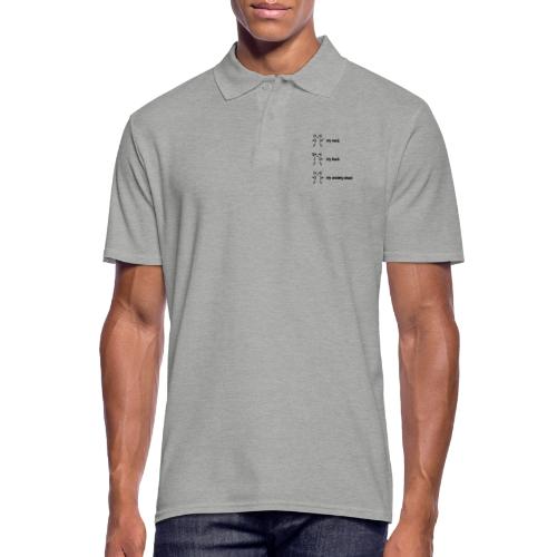 neck back anxiety attack - Men's Polo Shirt