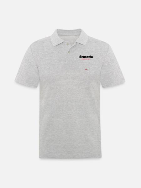 Germania delenda est - Männer Poloshirt - Grau meliert