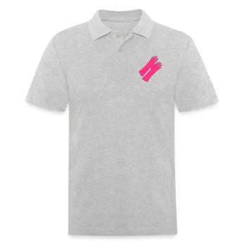 rubber _gloves_gg1 - Men's Polo Shirt - heather grey - Front - Kai (181cm)