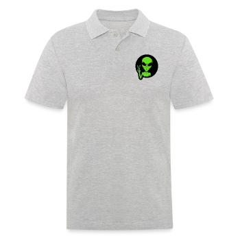 Ufo Alien - Männer Poloshirt - Grau meliert - Vorne - Kai (181cm)