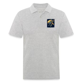 drinking whale sharks birthday how to speak irish - Männer Poloshirt - Grau meliert - Vorne - Kai (181cm)