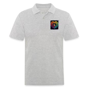pansexual activism 60th birthday womens rights - Männer Poloshirt - Grau meliert - Vorne - Kai (181cm)