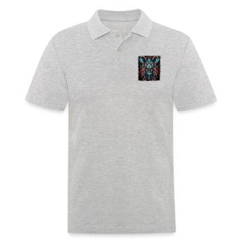 cool okay animated film present modest - Men's Polo Shirt - heather grey - Front - Kai (181cm)