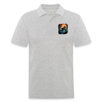 reptile animal awesome gift idea sayings - Männer Poloshirt - Grau meliert - Vorne - Kai (181cm)