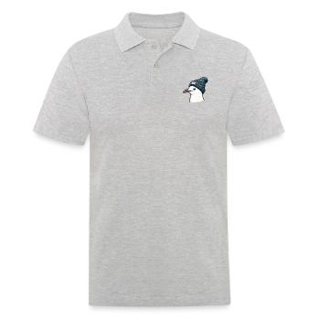 Moin Seagull with Beanie Hat - T-Shirt - Men's Polo Shirt - heather grey - Front - Kai (181cm)