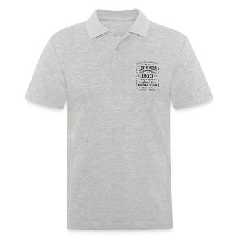 Des légendes sont nées en 1973 - Polo Homme - gris chiné - Devant - Kai (181cm)