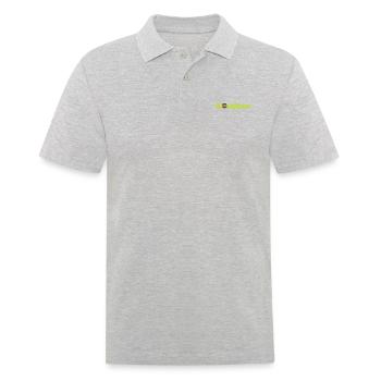 Bonjour Macaron Bear - Men's Polo Shirt - heather grey - Front - Kai (181cm)
