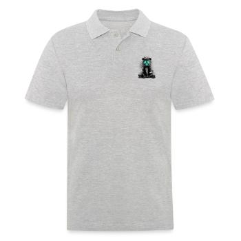 PANDALOWEEN - Polo Homme - gris chiné - Devant - Kai (181cm)