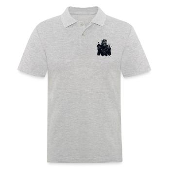 WIKINGER BERSERKER TIGER I VIKINGS - Männer Poloshirt - Grau meliert - Vorne - Kai (181cm)