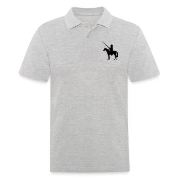 chevalier - Polo Homme - gris chiné - Devant - Kai (181cm)