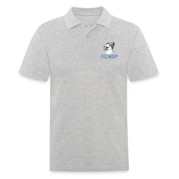 Gute Laune Fischkopp - Moin Möwe mit Beanie Mütze - Männer Poloshirt - Grau meliert - Vorne - Kai (181cm)