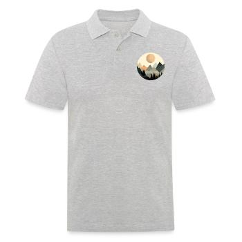 Berge - Männer Poloshirt - Grau meliert - Vorne - Kai (181cm)