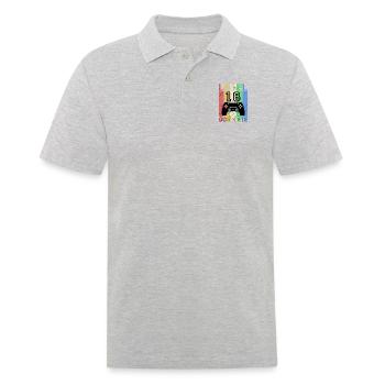 18 ans - Cadeau pour 18 ans - Polo Homme - gris chiné - Devant - Kai (181cm)