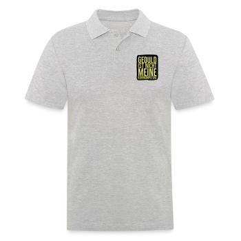 Geduld ist nicht meine Kernkompetenz - Männer Poloshirt - Grau meliert - Vorne - Kai (181cm)