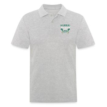 Hurra der Lauch wird 20 - Männer Poloshirt - Grau meliert - Vorne - Kai (181cm)