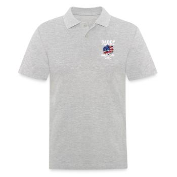 Daddy Of The Birthday Girl - Men's Polo Shirt - heather grey - Front - Kai (181cm)