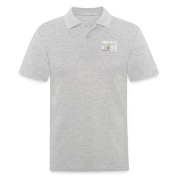 Trau Dich Du Selbst Zu Sein LGBTQ Pride Monat - Männer Poloshirt - Grau meliert - Vorne - Kai (181cm)
