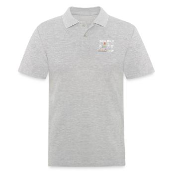 Trau Dich Du Selbst Zu Sein LGBTQ Pride Monat - Männer Poloshirt - Grau meliert - Vorne - Kai (181cm)