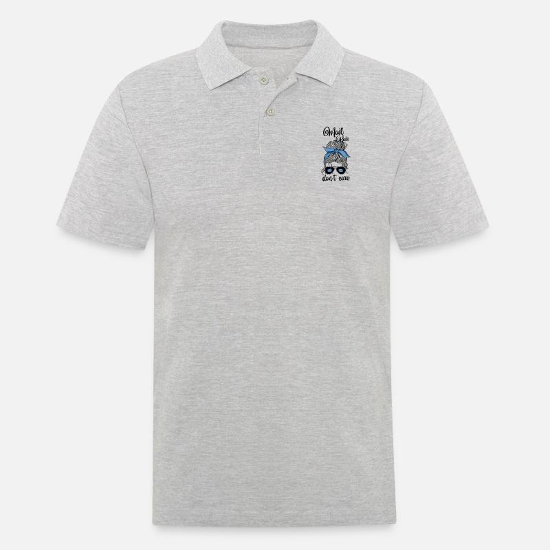 Postbote Postbotin Post Briefträger - Männer Poloshirt - Grau meliert