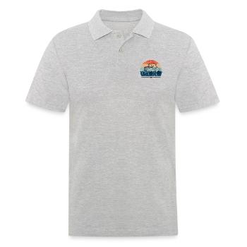 Tracteur vintage - Polo Homme - gris chiné - Devant - Kai (181cm)