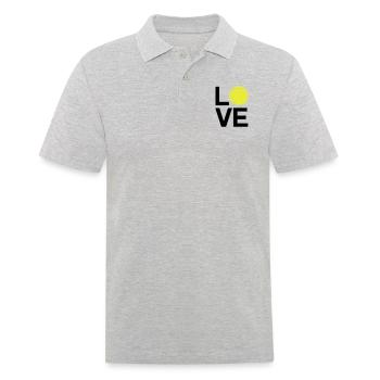 tennis_love - Polo Homme - gris chiné - Devant - Kai (181cm)